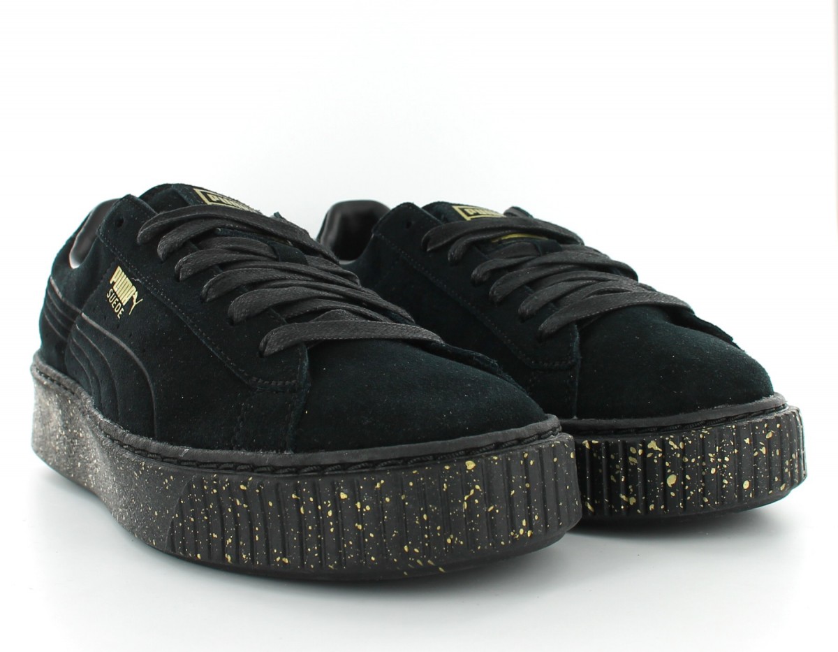 Puma Suede Platform Speckled Black