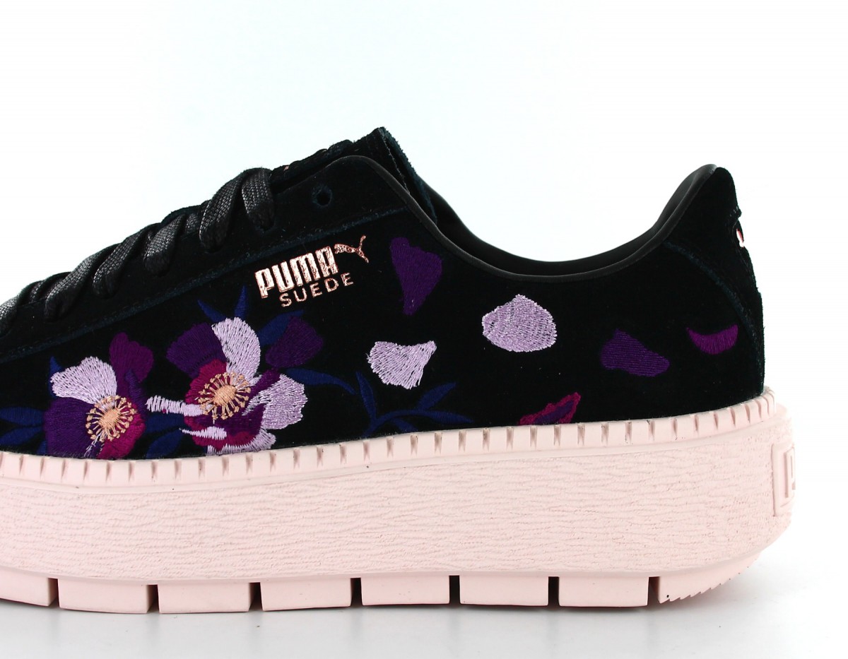Puma Platform trace flowery Noir fleuri