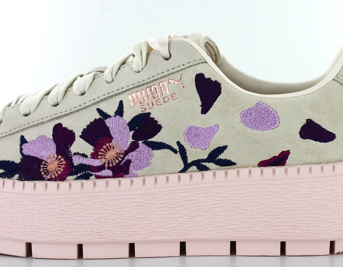 Puma Platform trace flowery Beige fleuri