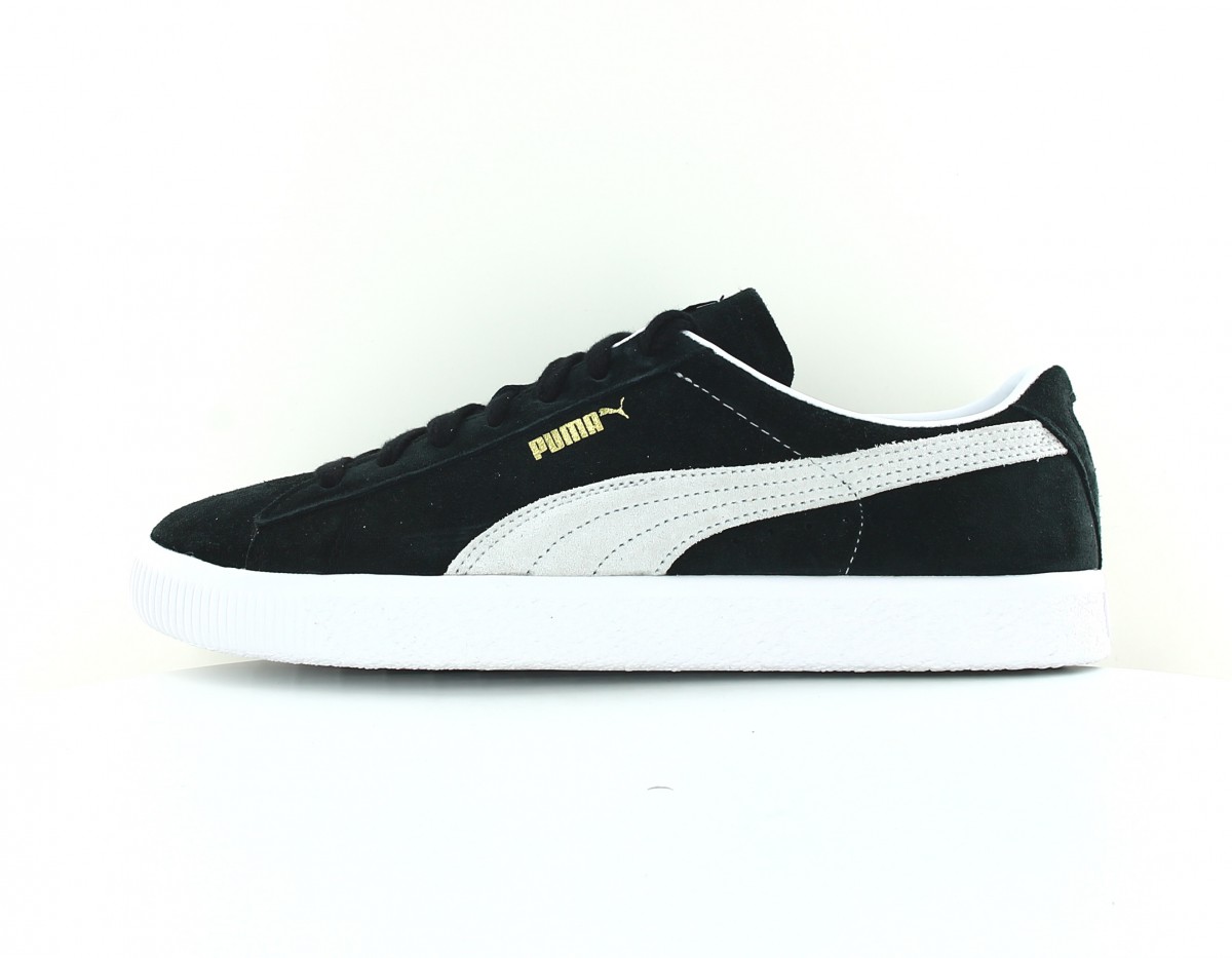 Puma Suede vtg noir or blanc