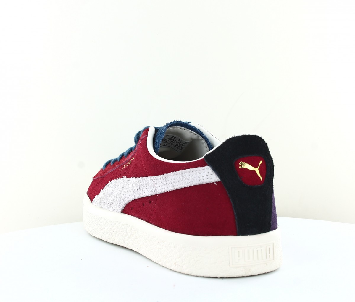 Puma Suede vtg wtformstripe bordeaux bleu marine blanc