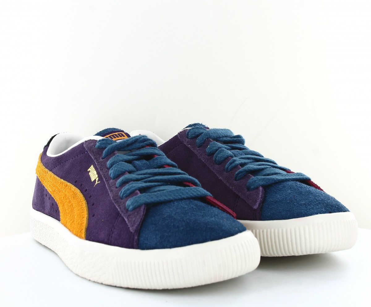 Puma Suede vtg wtformstripe bordeaux bleu marine blanc