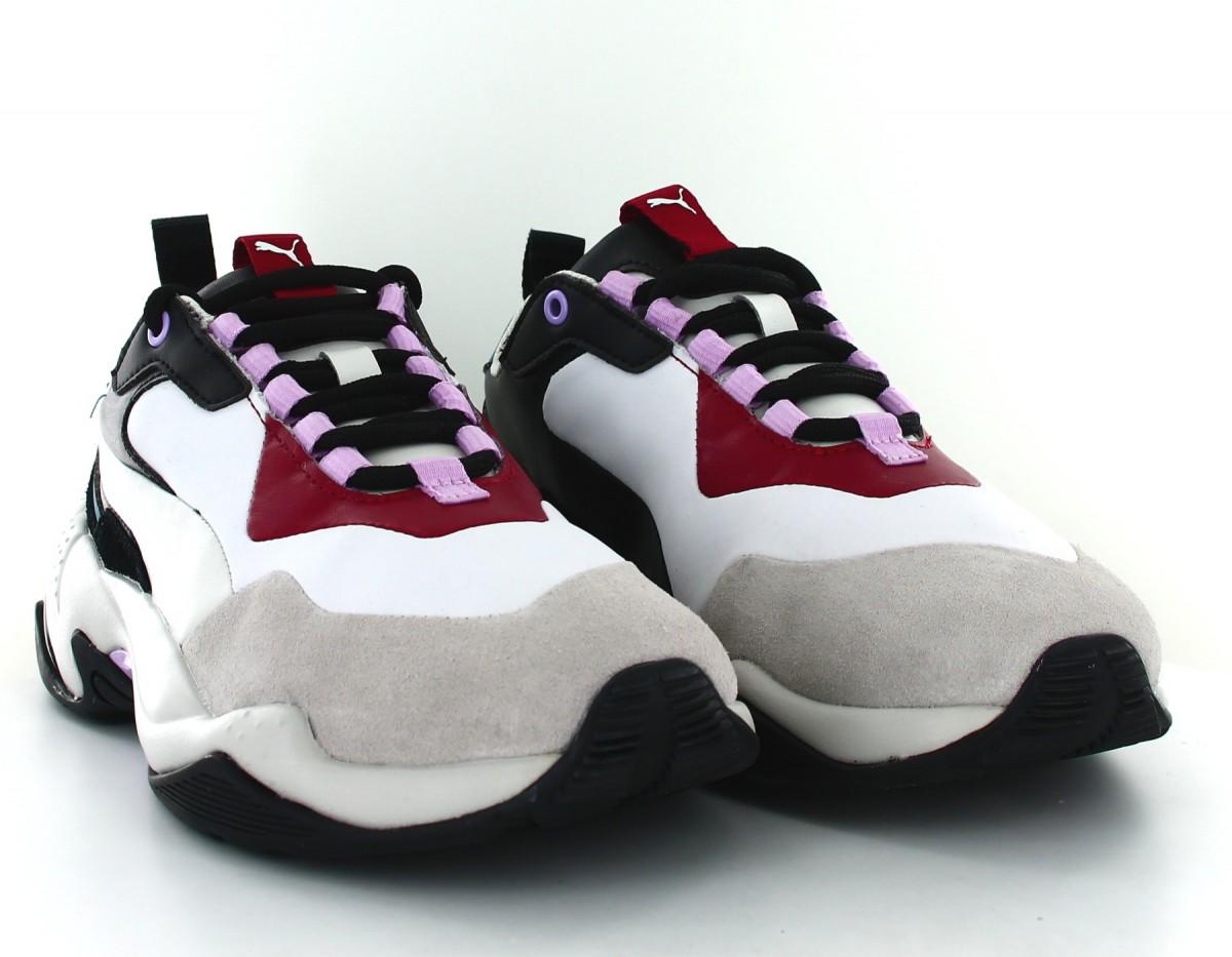 Puma Thunder rive droite blanc-noir-bordeaux