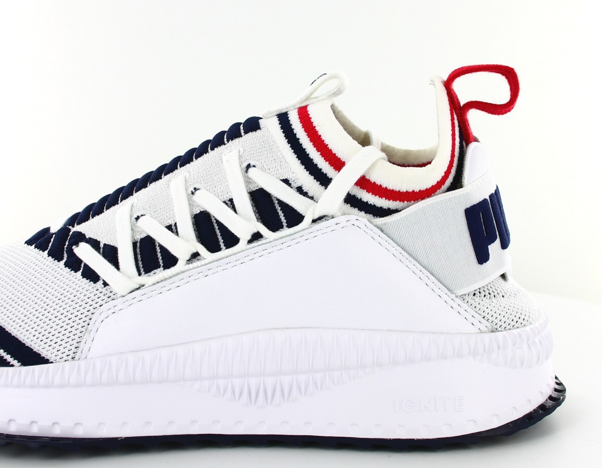 Puma Tsugi jun sport blanc bleu rouge