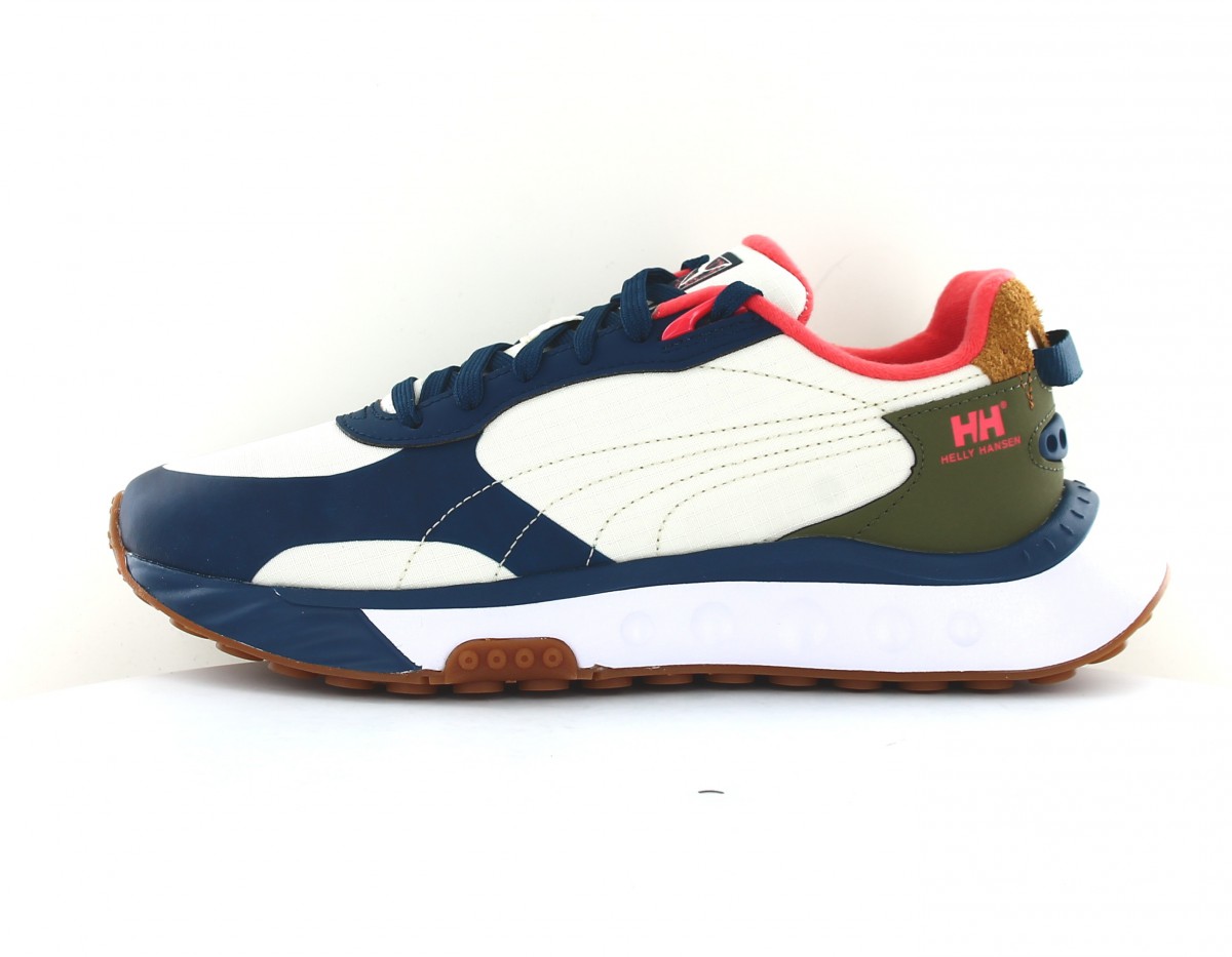 Puma Wild rider helly hansen blanc bleu kaki orange