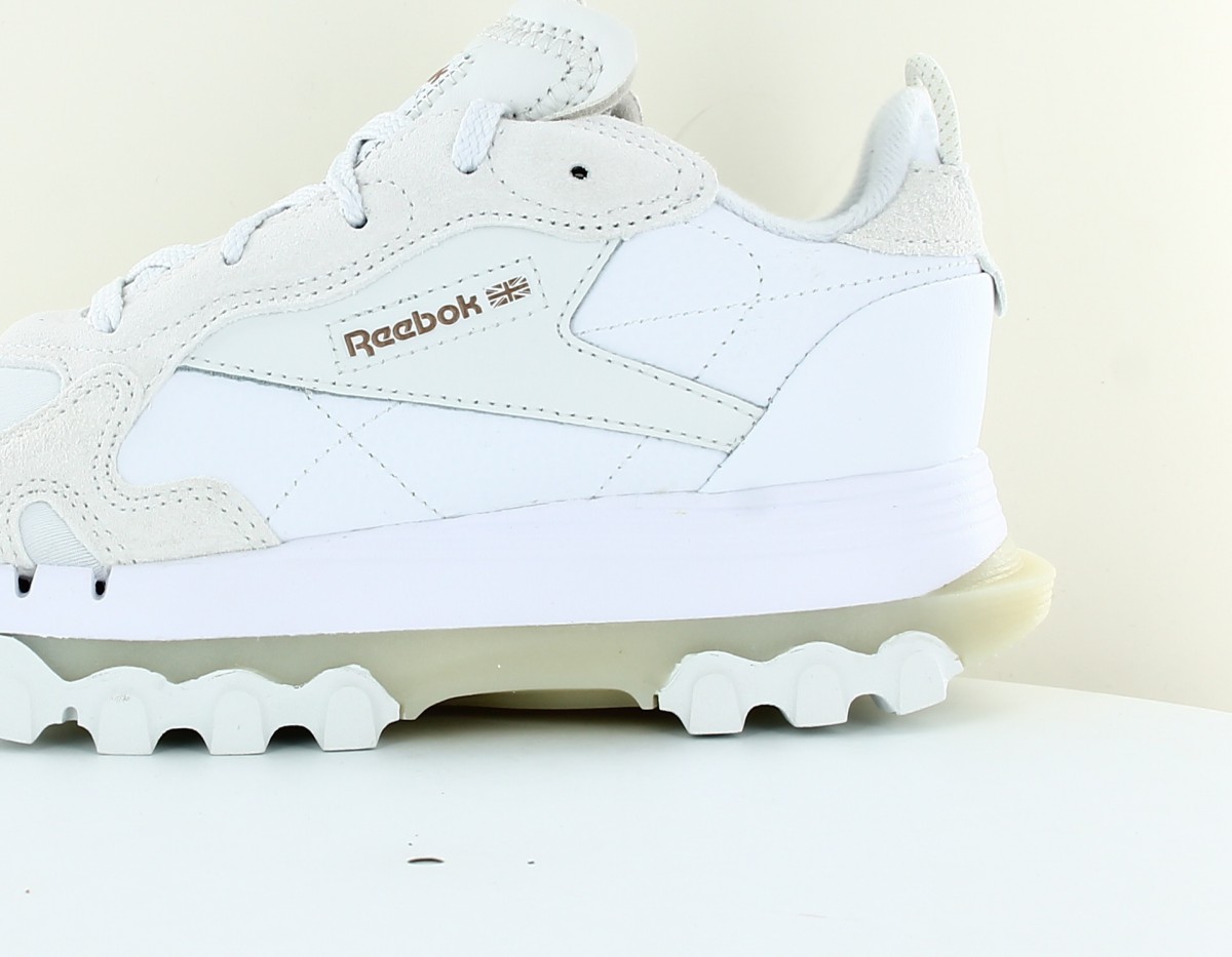 Reebok CL leather cardi b blanc beige