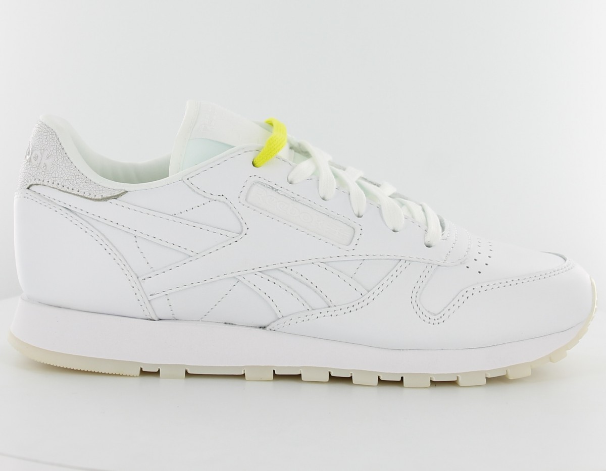 Reebok classic leather spirit face BLANC