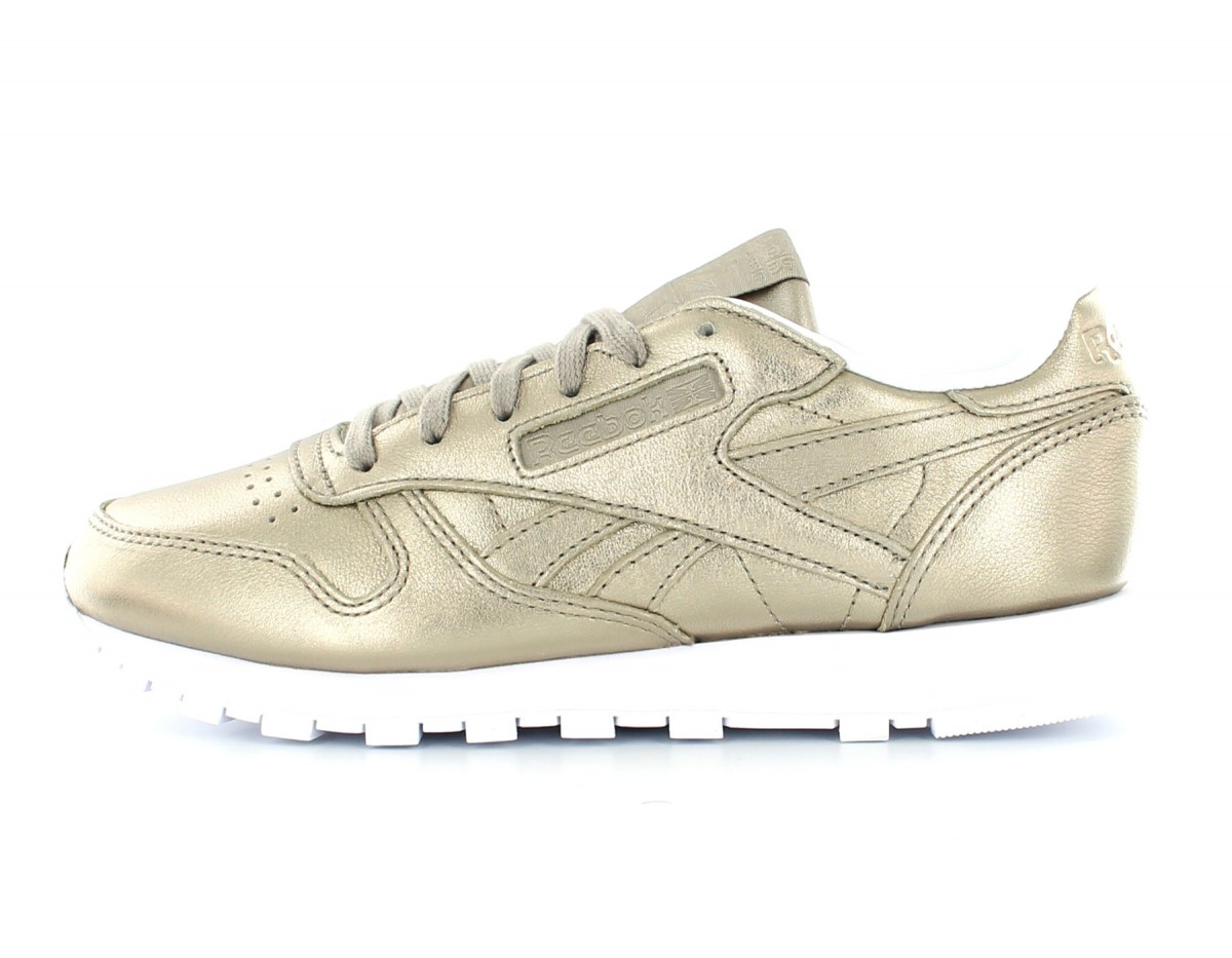 Reebok CL Leather Melted Meta Pearl Or-Gold