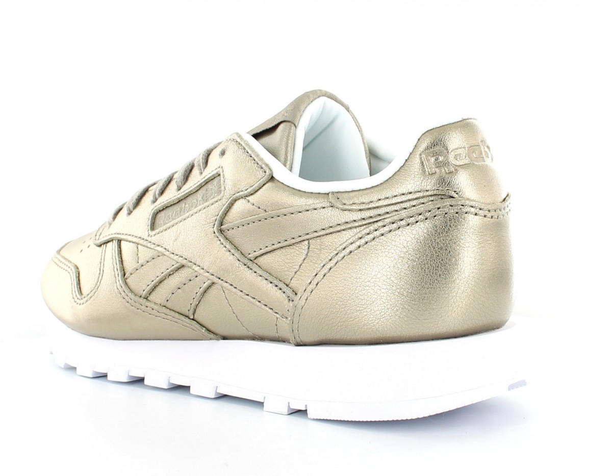 Reebok CL Leather Melted Meta Pearl Or-Gold