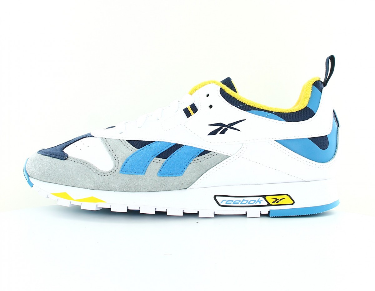 Reebok Cl leather rc 1.0 blanc bleu gris bleu marine jaune