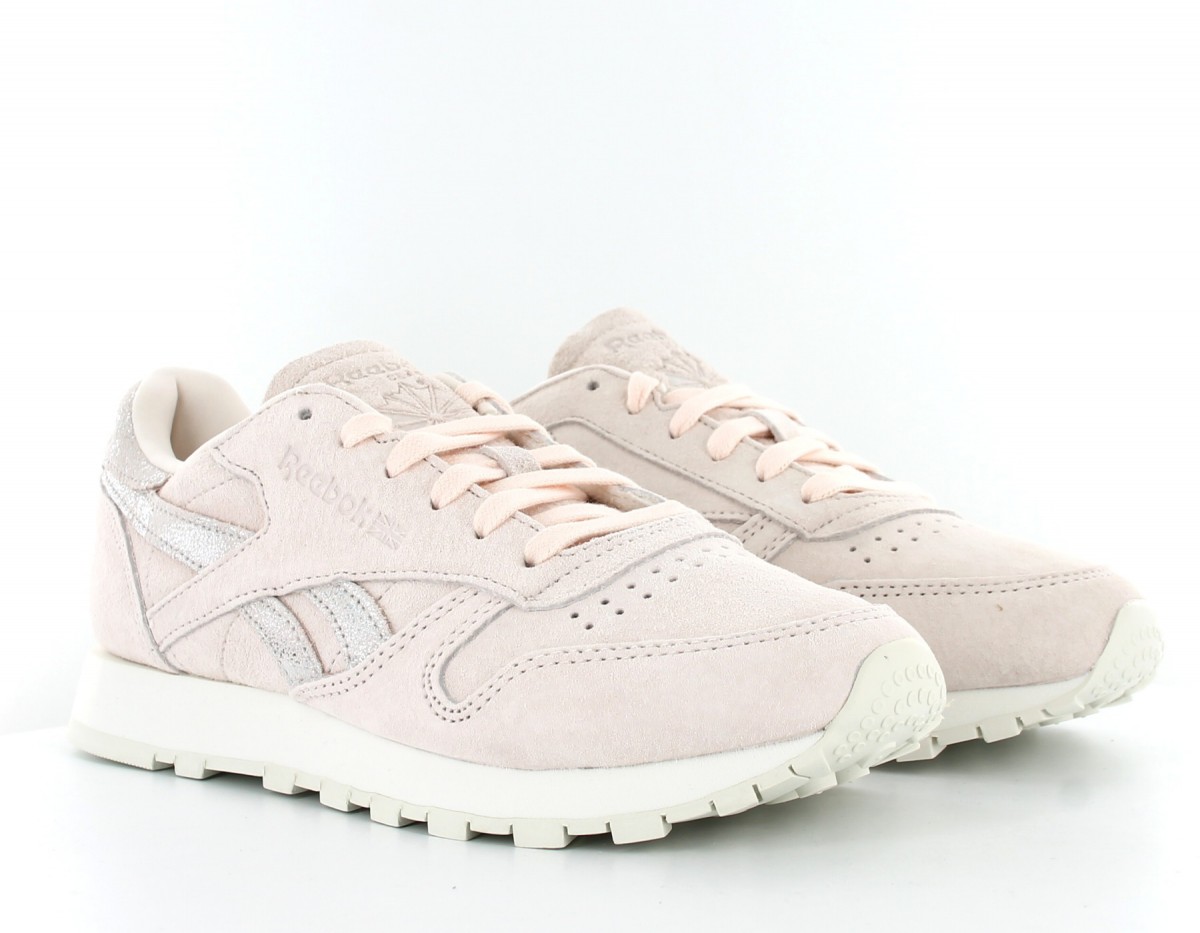 Reebok CL Leather Shimmer Rose Pale