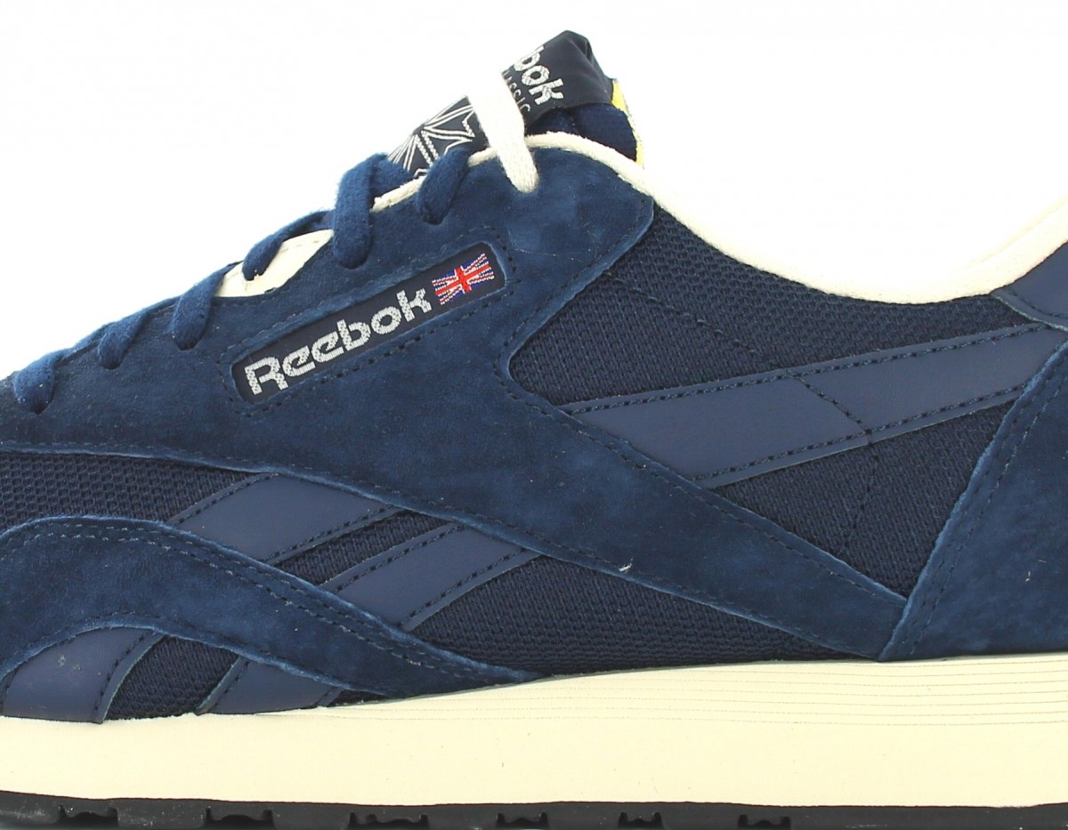 Reebok CL Nylon P Bleu Marine- Beige