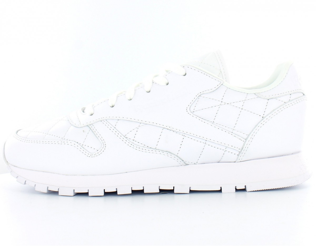 Reebok Classic Leather Quilted Toute Blanche
