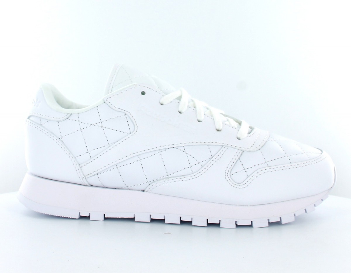 Reebok Classic Leather Quilted Toute Blanche
