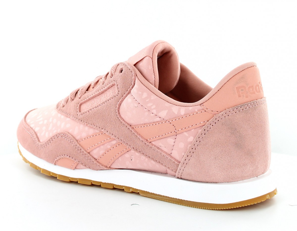 Reebok CL Nylon Slim Rose-Blanc