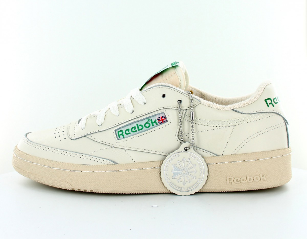 Reebok Club C 1985 TV beige-vert