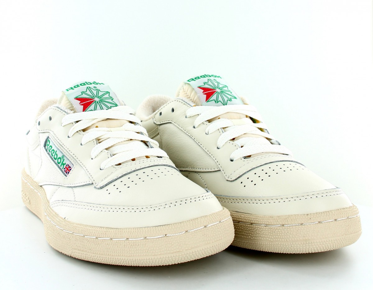 Reebok Club C 1985 TV beige-vert