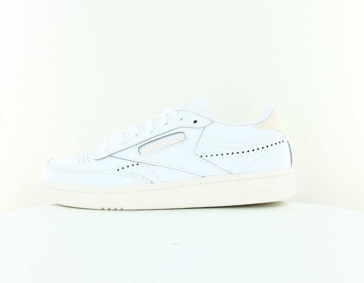 Reebok Club c 85 femme blanc beige vert