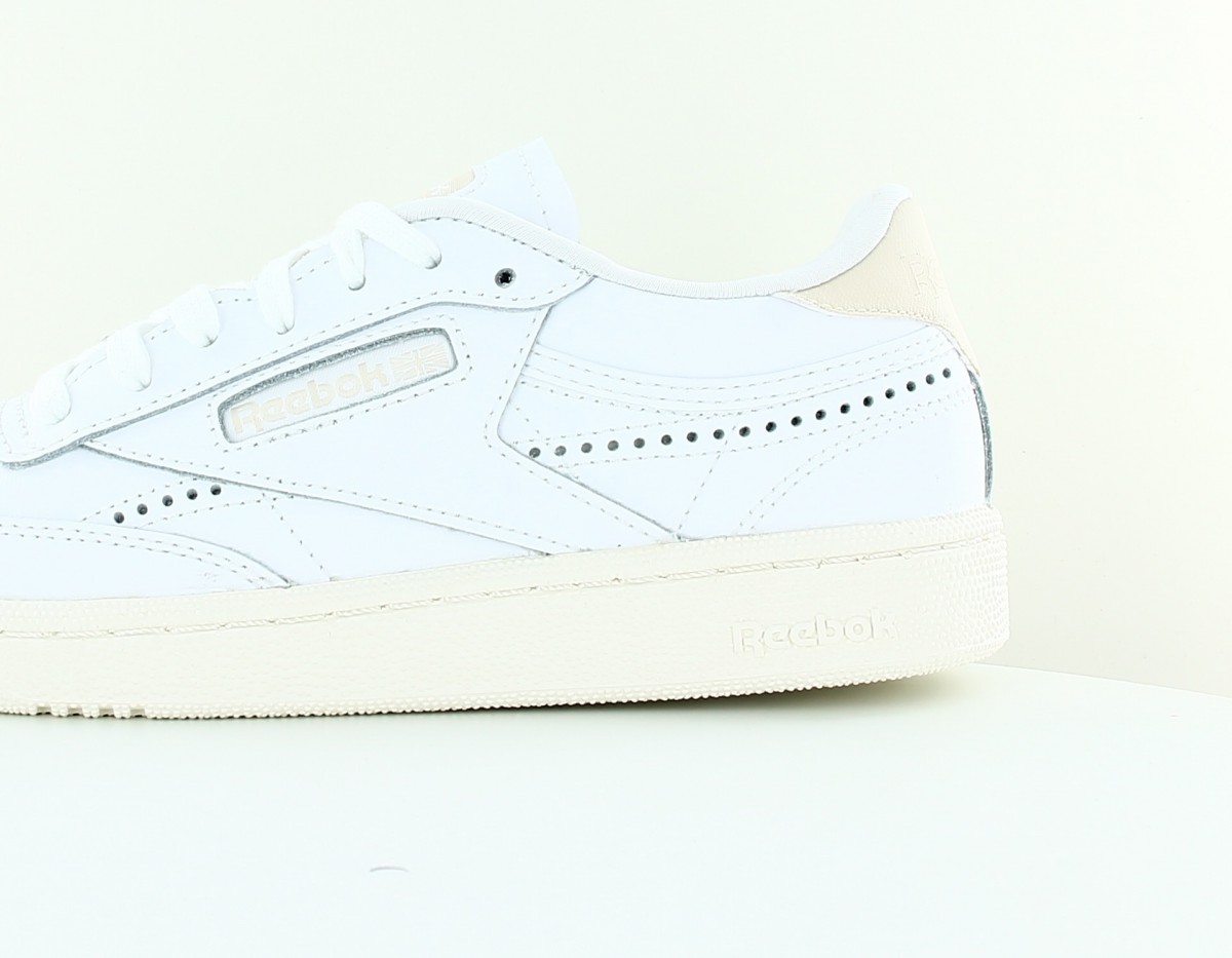 Reebok Club c 85 femme blanc beige vert