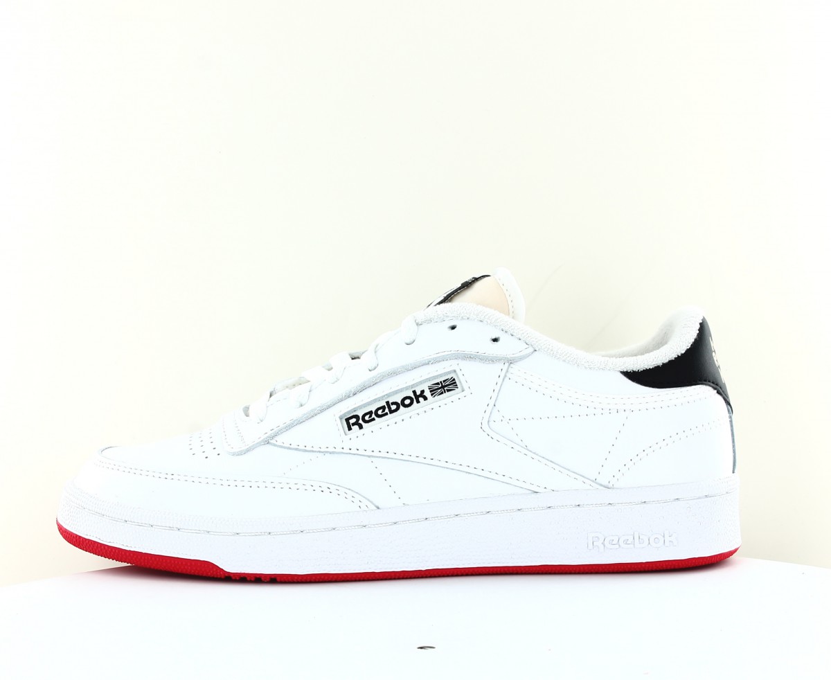 Reebok Club c 85 human rights now blanc noir rouge