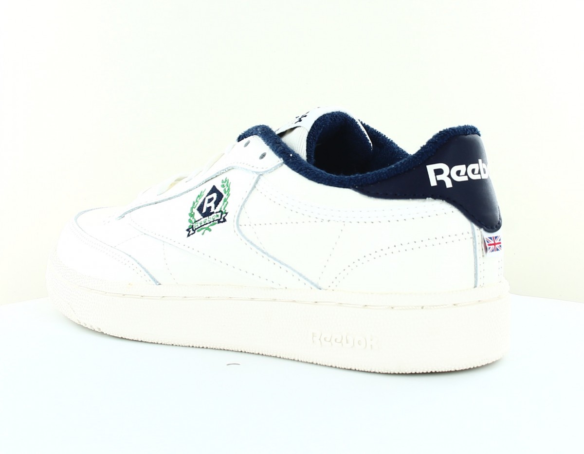 Reebok Club c 85 laurier blanc cassé bleu marine