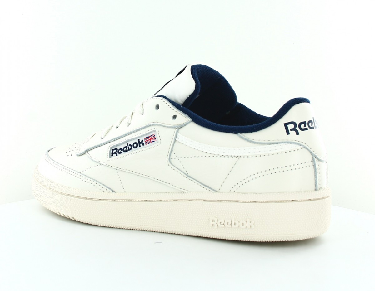 Reebok Club c 85 mu beige bleu marine