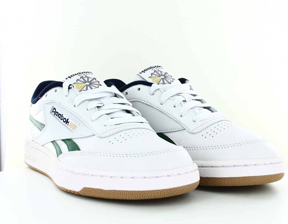 Reebok Club c revenge blanc bleu vert gomme