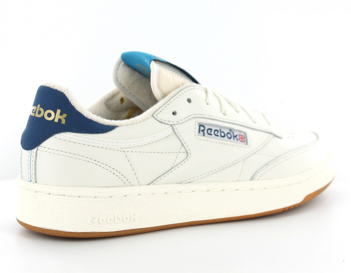 Reebok club c 85 retro gum blanc-bleu-gum