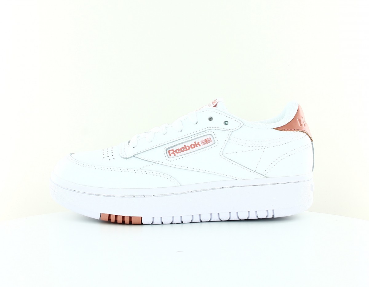 Reebok Club c double blanc rose ocre