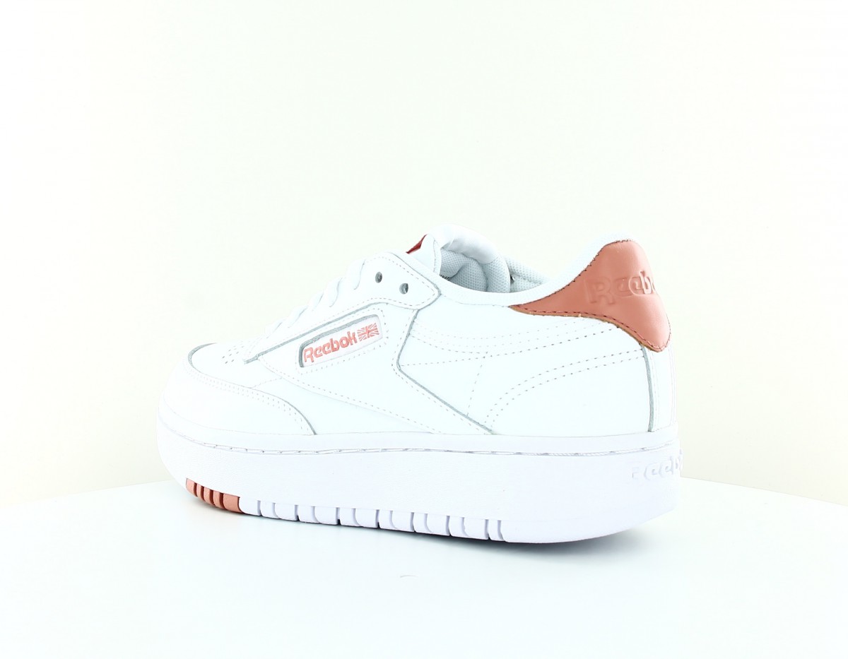 Reebok Club c double blanc rose ocre