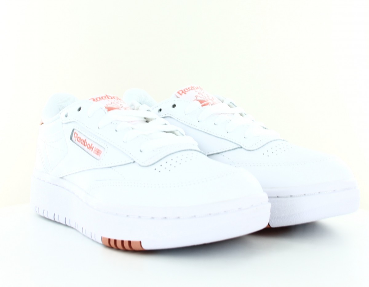 Reebok Club c double blanc rose ocre