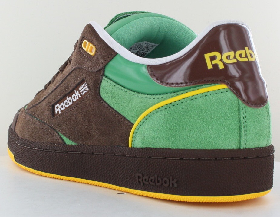 Reebok Club c bulc marron vert jaune