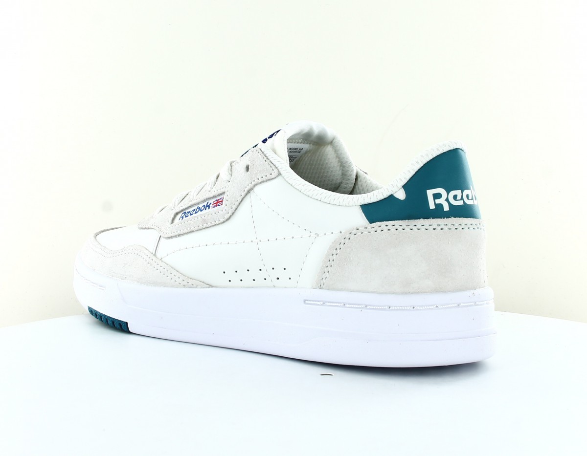 Reebok Court peak blanc bleu turquoise