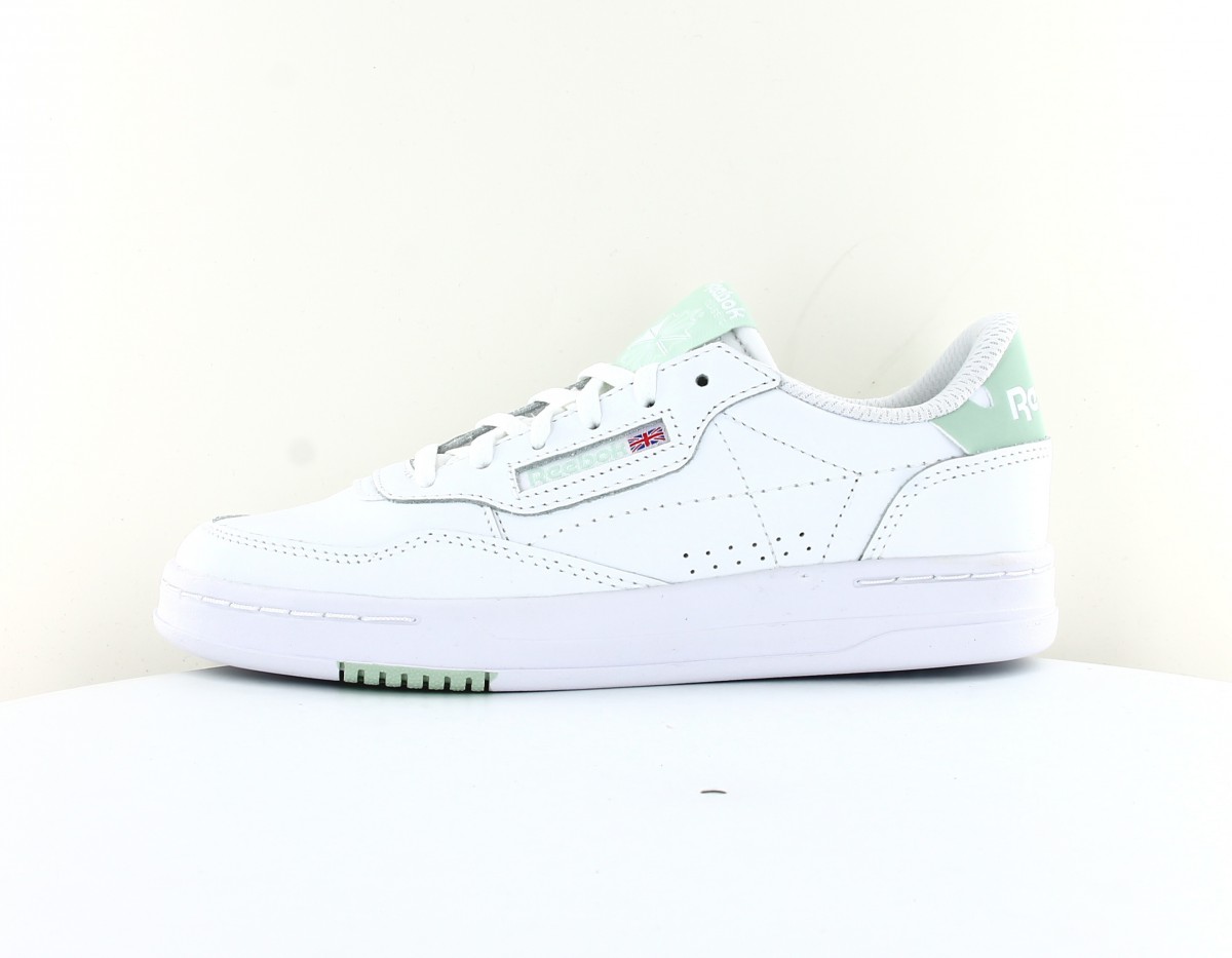 Reebok Court peak blanc vert pale