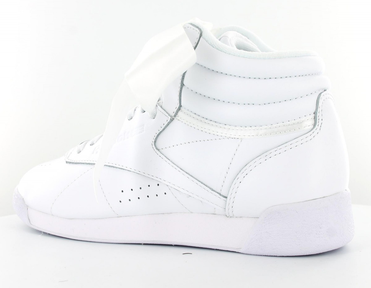 Reebok Freestyle Hi Satin Bow Blanc