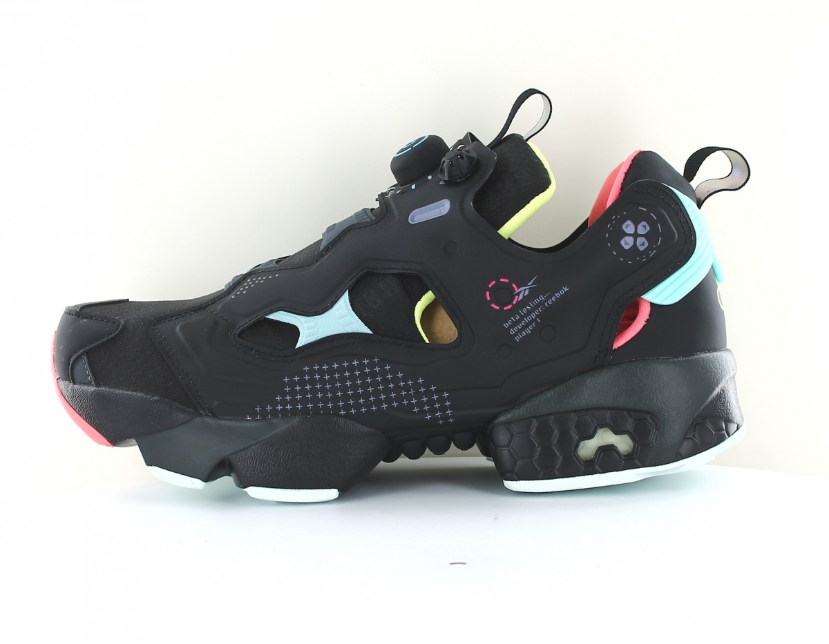 Reebok Insta pump fury og noir rose bleu jaune