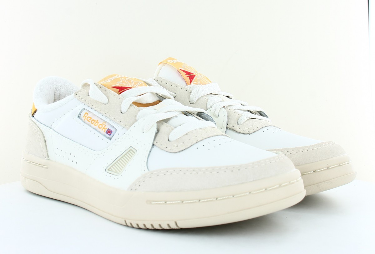 Reebok Lt court blanc casse jaune beige