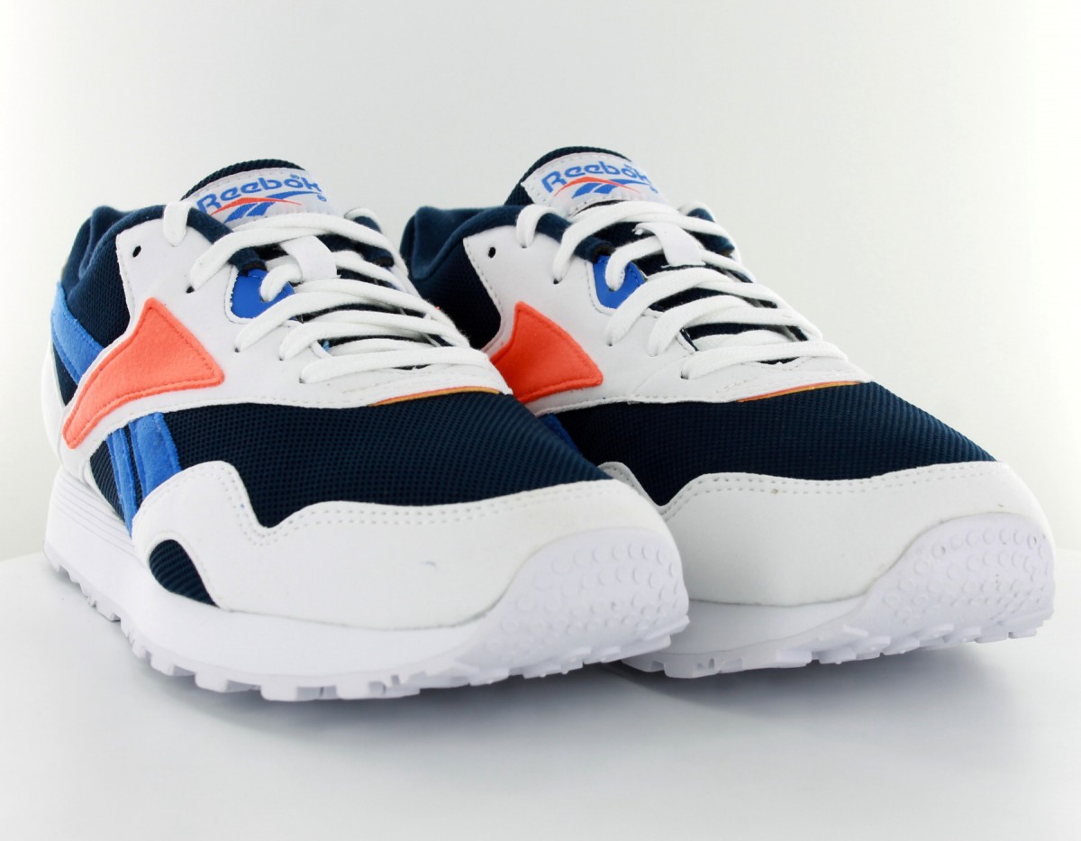 Reebok Rapide MU Blanc bleu marine orange