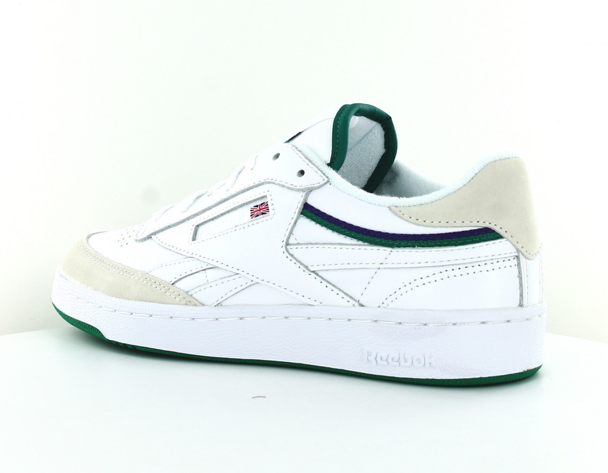 Reebok Revenge plus mu blanc vert beige