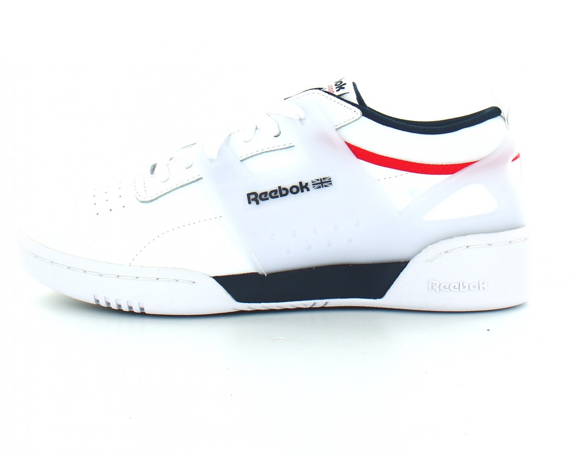 Reebok Workout advance blanc bleu rouge