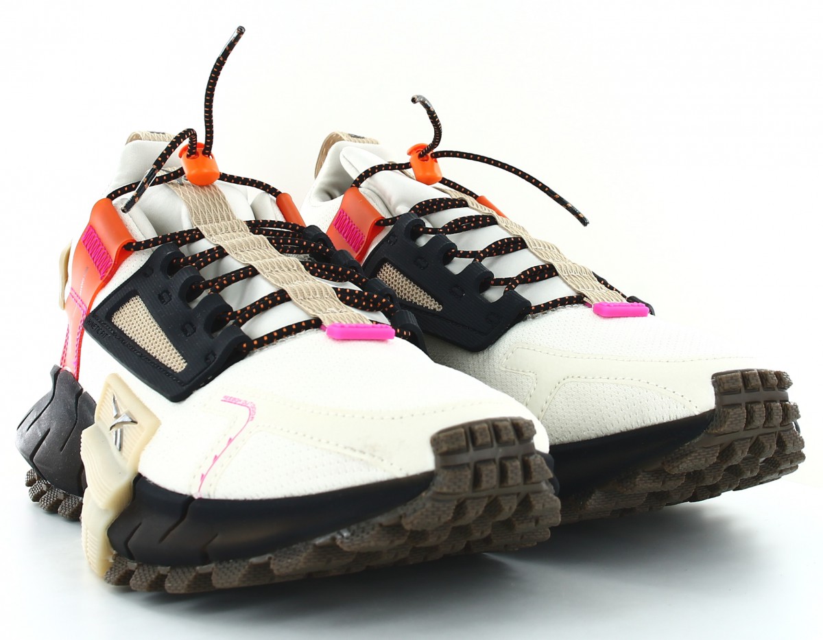 Reebok Zig kinetica edge blanc noir orange violet