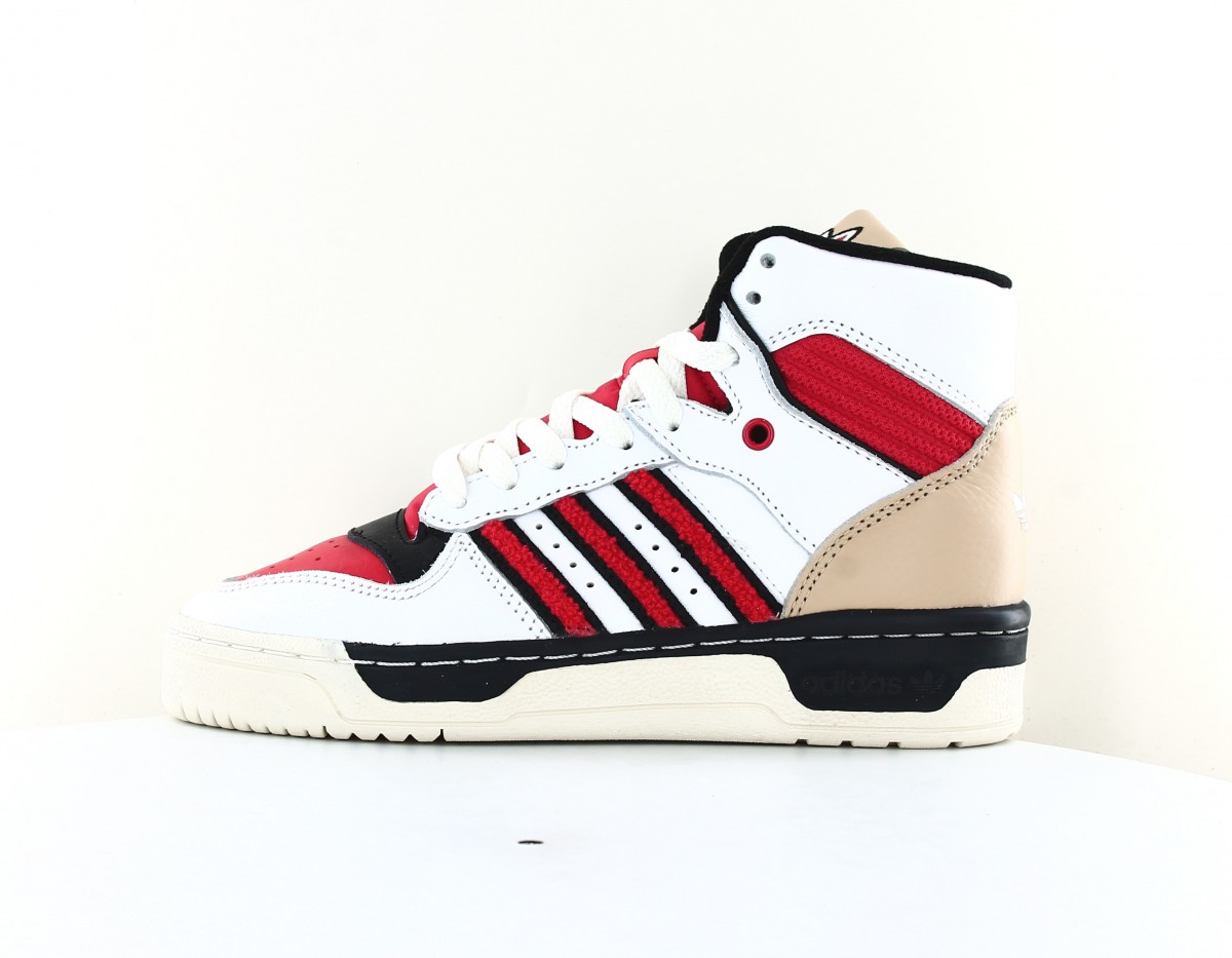 Adidas Rivalry hi blanc rouge beige noir