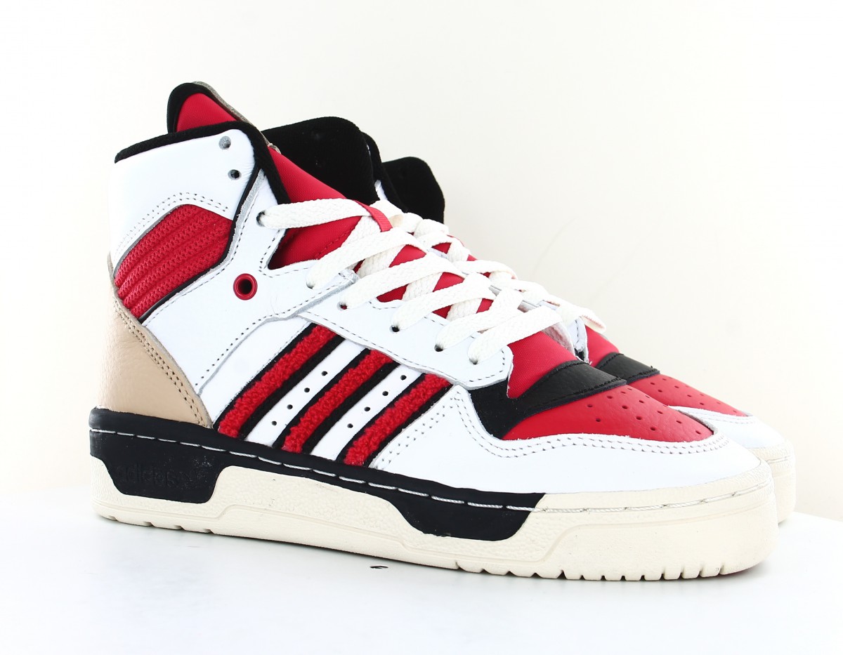 Adidas Rivalry hi blanc rouge beige noir