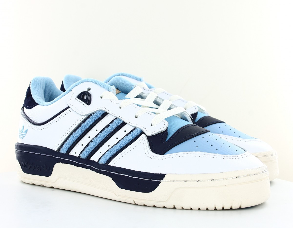 Adidas Rivalry low 86 blanc bleu ciel noir