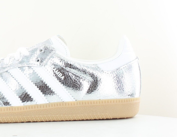 Adidas Samba og argent blanc gomme