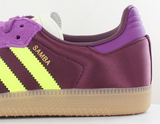 Adidas Samba og bordeaux rose jaune beige satin