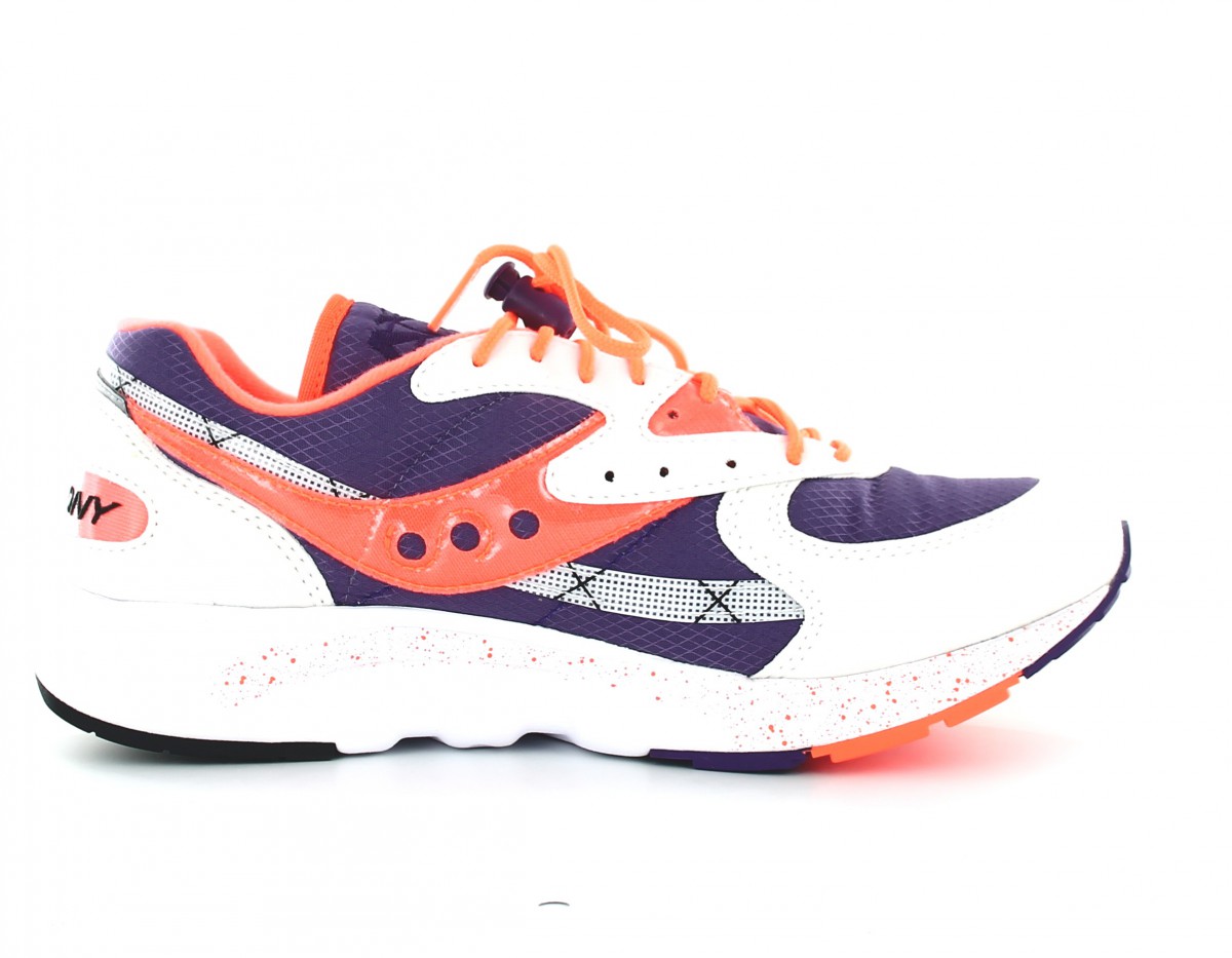 Saucony Aya blanc violet orange