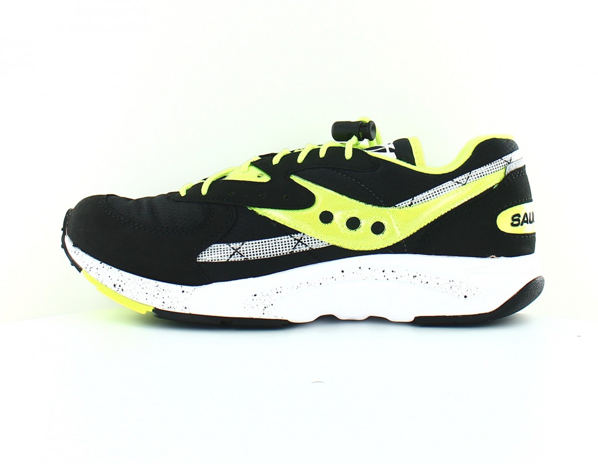 Saucony Aya noir vert fluo