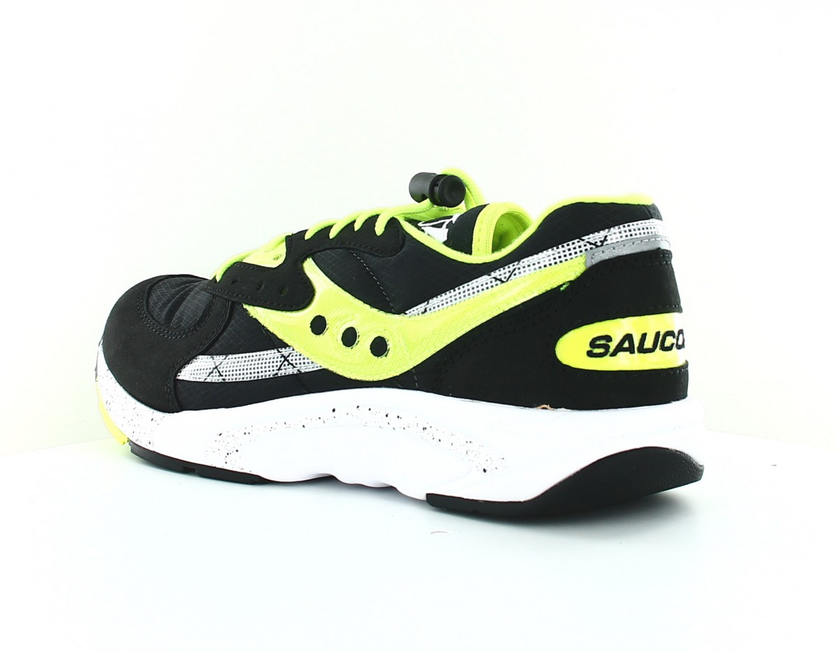 Saucony Aya noir vert fluo