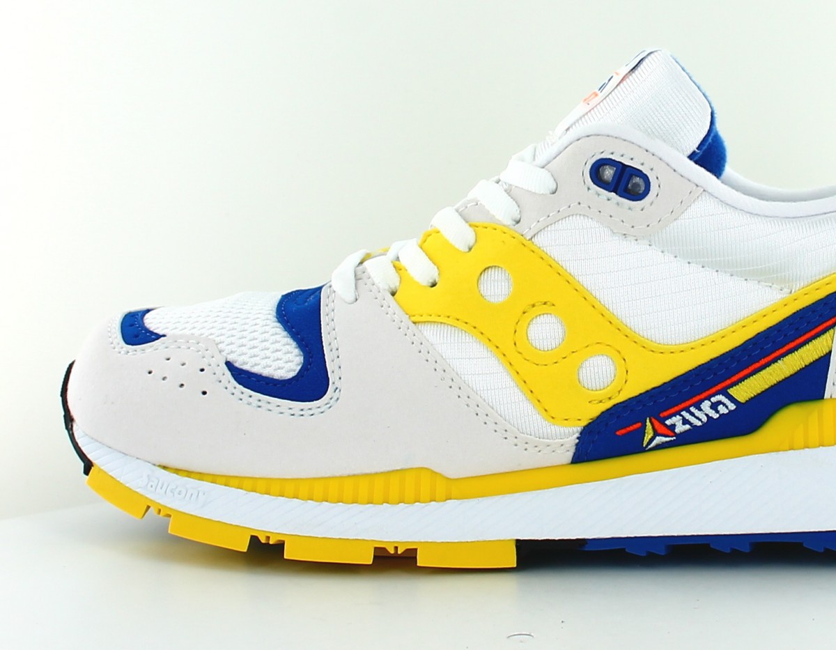 Saucony Azura blanc jaune bleu